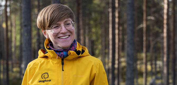 Maria Nordström, Skogforsk. Foto: Bitzer Productions